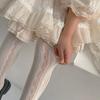 New Summer Girls Tights Pure Cotton Breathable Mesh Beige White Black Children Princess Pantyhose Lolita Leggings For 2-12Y