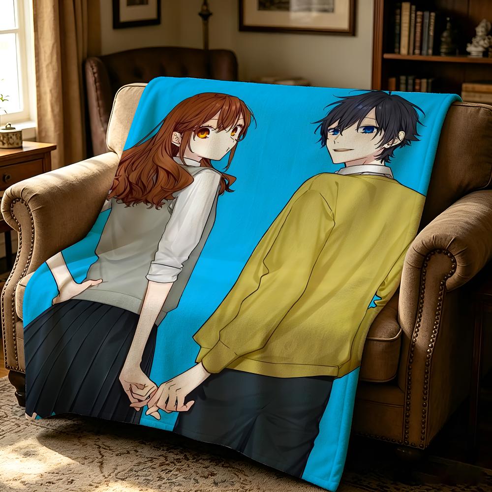 anime H-Horimiya-a Throw Thick Comfort Flannel Quilt, Multi-scene Use Indoor Outdoor Daily Nap