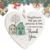 Thank You Christmas Ornament for Neighbours Appreciation Favors 2D Acrylic Decoration for Neighbours Thank You Ornament for Tree