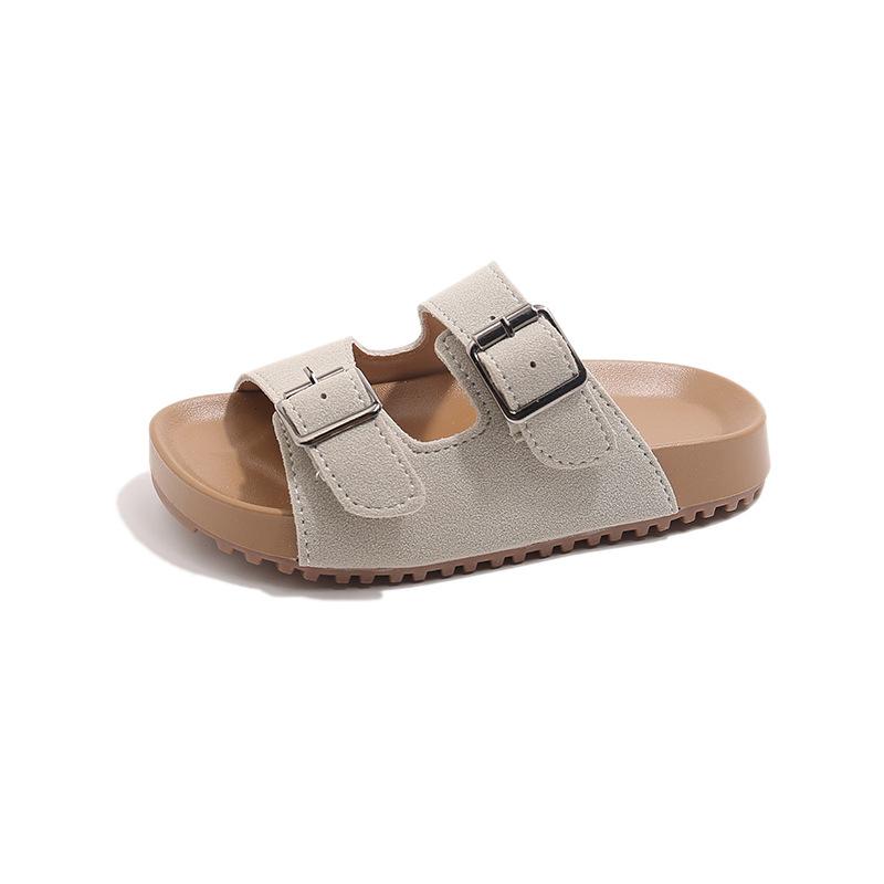 2026New Summer Girls' Slippers Fashion Casual Shoes Beach children's leather sandals
