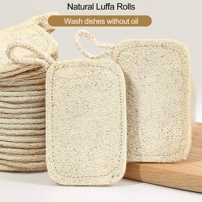 Loofah Dish Scrubber Convenient Dish Pot Washing Cloth Quick Drying Loofah Cleaning Pad for Home Kitchen