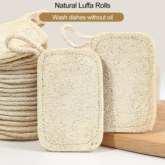 Loofah Dish Scrubber Convenient Dish Pot Washing Cloth Quick Drying Loofah Cleaning Pad for Home Kitchen