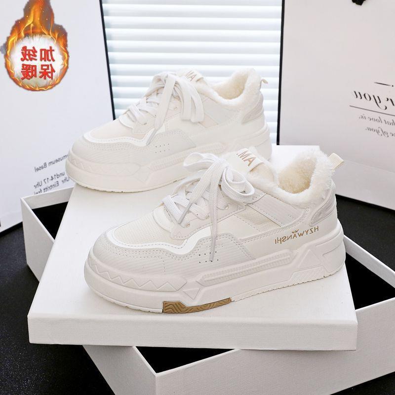 22 winter velvet new ins student warm sneakers casual thick