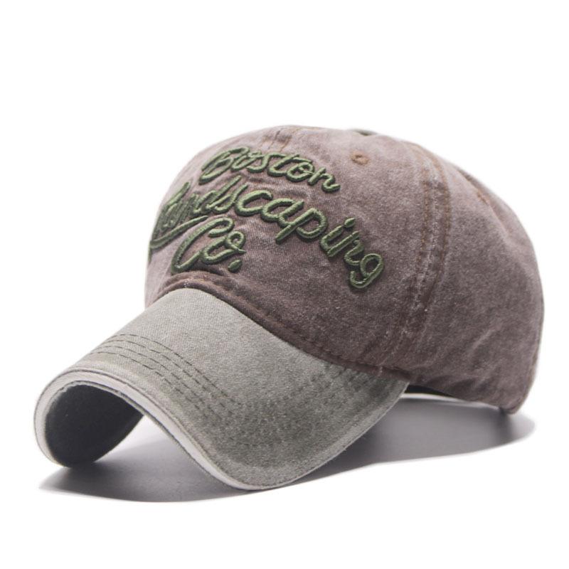 New Outdoor Sports Fashion Letters Do Old Baseball Caps, Washed Cloth Denim Riding Sunshade Men's and Women's Baseball Caps