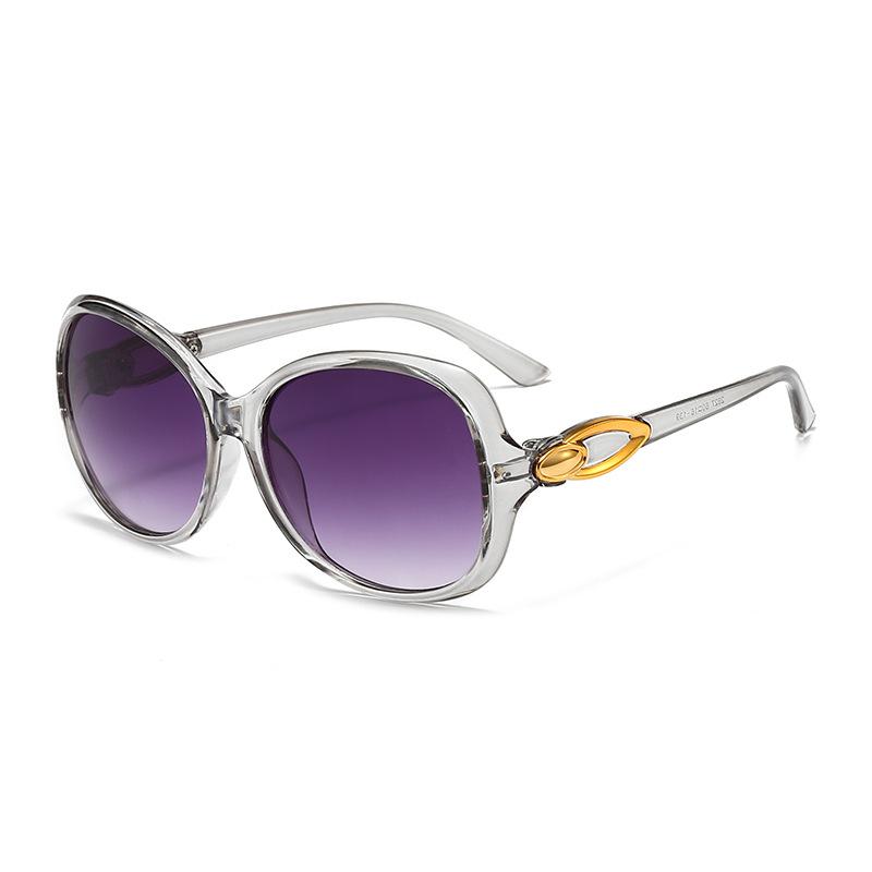 Sunglasses women's UV protection sunglasses sunshade cat eye sunshade high-end round face thin