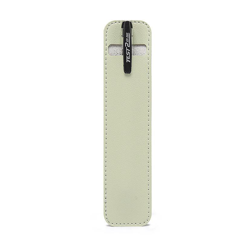 Leather Pen Case - Solid Color Fountain Pen Cover, Soft Microfiber Storage for Student Stationery