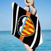 Valencia Cf Crest Design Microfiber Beach Towel, Lightweight And Quick-Dry, for Summer Travel, Beach Essential, Swimming Pool