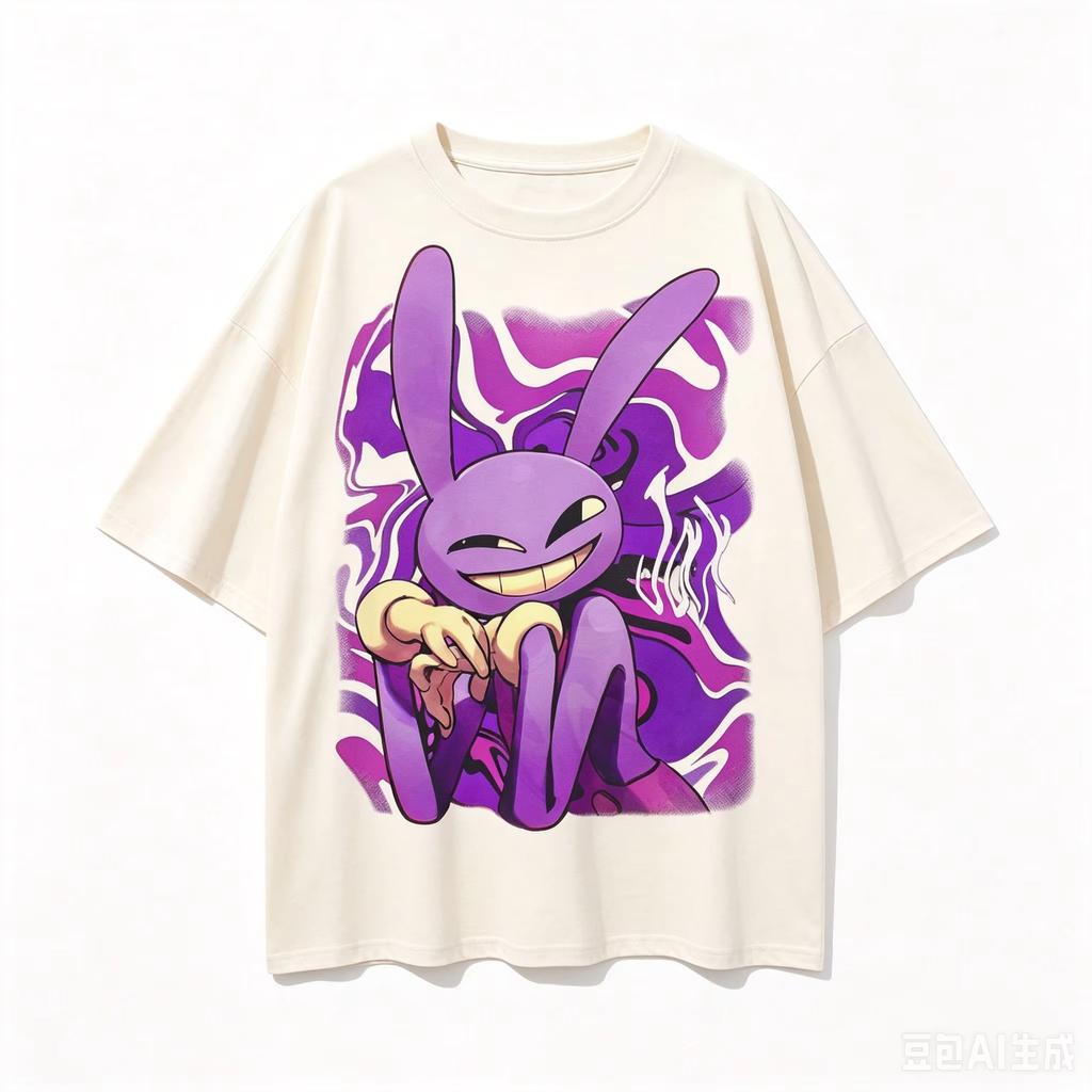 2026 The Amazing Digital Circus Jax Grafica Maglietta Unisex Unisex Estiva 100% Cotone Abbigliamento Cartoni Animati Manica Corta Top Streetwear