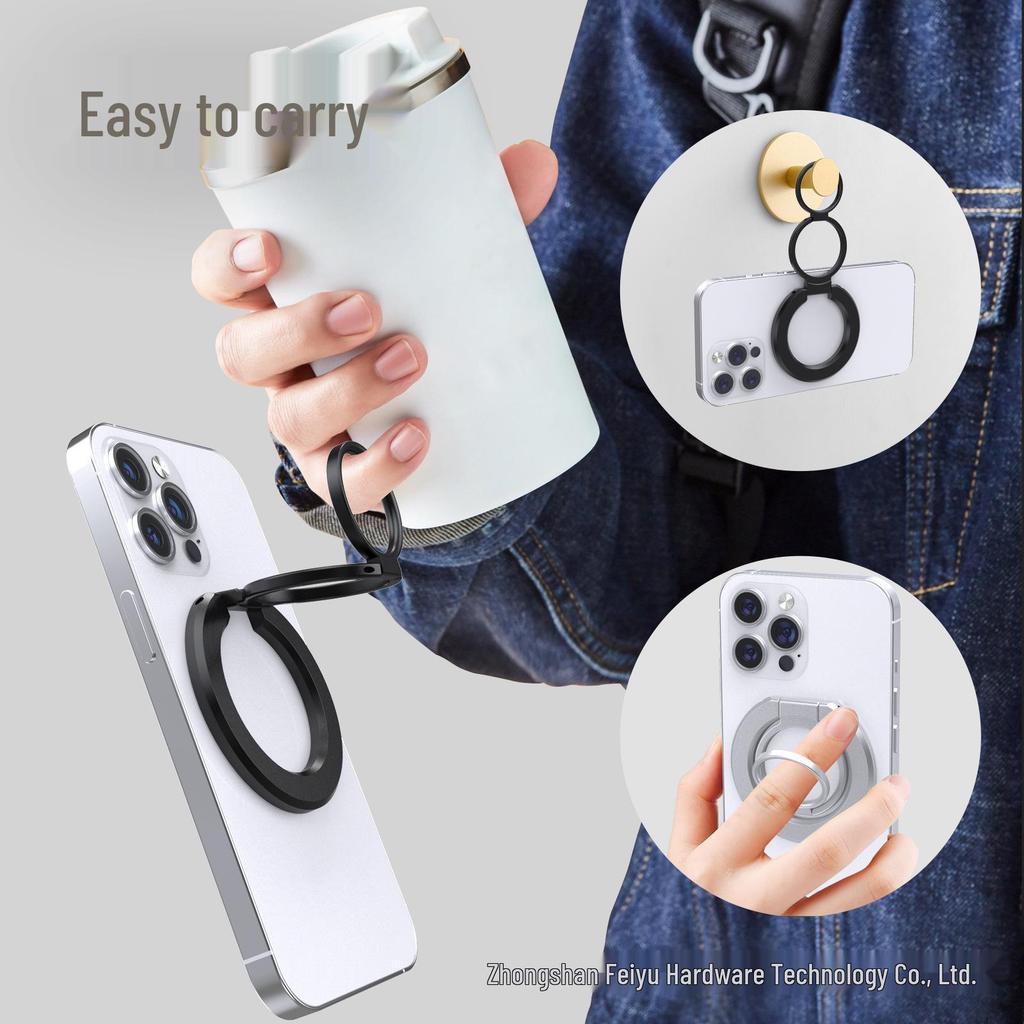 Dual-Sided MagSafe Magnetic Phone Stand with Ultra-Thin, Strong Magnet and 360° Rotation
