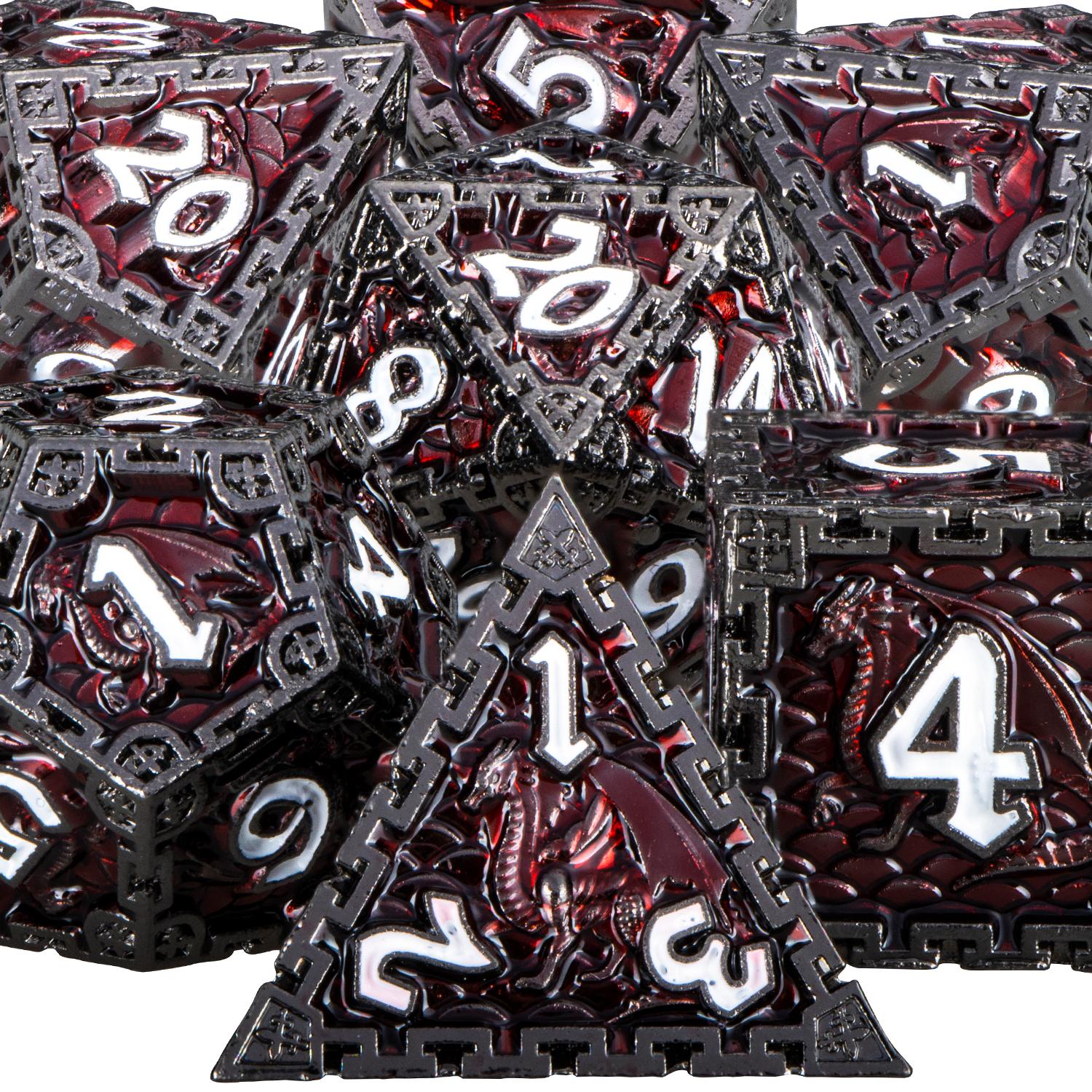 

Набір металевих кубиків Dnd Кубики для рольової гри Dungeon And Dragon Багатогранні кубики D&D для рольової гри D+D Кубики для кидання гри D та D Кубики D20 D12 D10 D8 D6