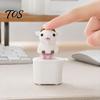 Interactive Clicker Toy 1/2Pcs Goat Keyboard Fidget with Sound, Rechargeable Sheep Finger Animal Push Button Toy, Decompression Keychain for