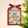 Best Teacher Ever 3D Wooden Ornament 4 Inch Classroom Gift Clipboard Design