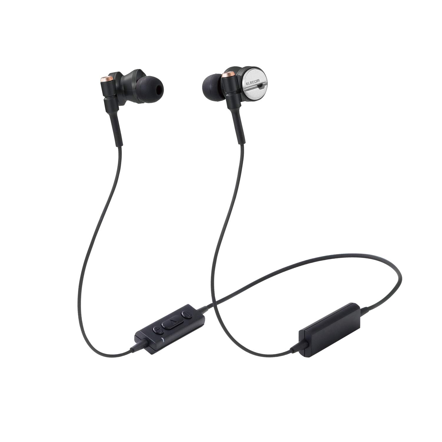 

ELECOM Bluetooth Bluetooth наушники беспроводные aptX AAC [потрясающий бас и чистый звук] с режимом басов GrandBass GB41 черные LBT-GB41BK