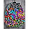 Boy's 3D CHoodie - Vivid Graffiti Design, Lightweight and Durable Fabric, Comfortable To Wear