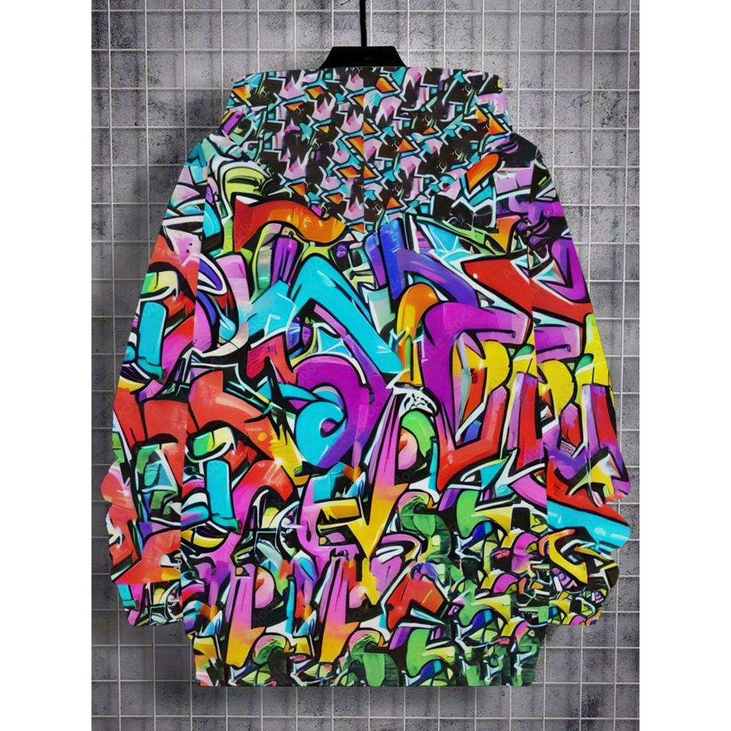 Boy's 3D CHoodie - Vivid Graffiti Design, Lightweight and Durable Fabric, Comfortable To Wear