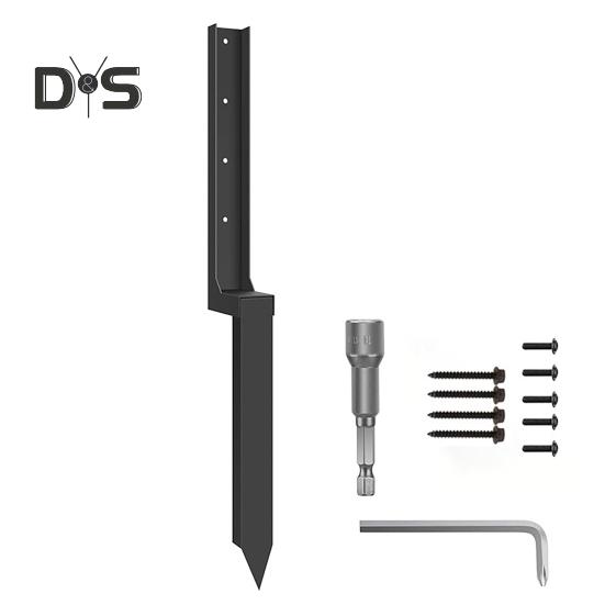 

Комплект для ремонта столбов ограждения, простая установка, прочная стальная колонна для повышения устойчивости, комплект для укрепления столбов ограждения 1 Set