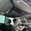 SUV Car Ceiling Storage Net Pocket Car Roof Bag Breathable Mesh Bag Auto Stowing Tidying Interior Accessories