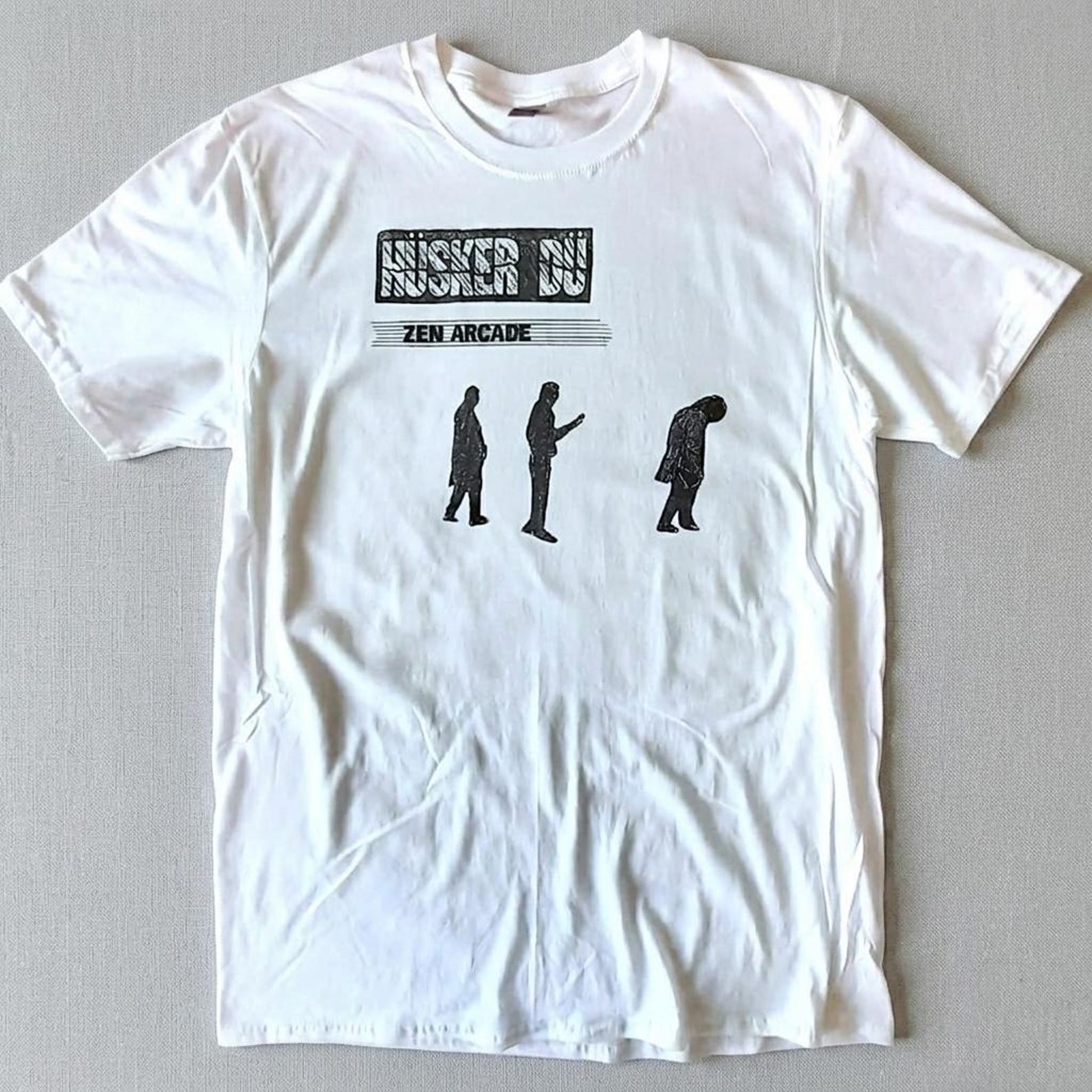 HUSKER DU  Zen Arcade  T shirt, 80s Hardcore Punk Tee Alternative Rock Band Shirt Vintage Style Graphic Unisex XL