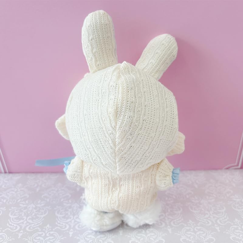Plush Clothes, Bunny Ears Costume and Bunny Ears Shoes Set for Stuffed Animals, for 10-15cm, Favorite Goods, Light Blue, Blue [used]