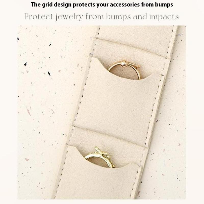 Niedliche kleine Mikrofaser-Taschen mit Druckknopfverschluss Schmuck Faltbare Aufbewahrungstaschen Stecker Ohrringe Ring Anhänger Halskette Organizer Geschenktaschen