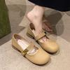 Mary Jane women's shoes spring new casual and comfortable with round head low heel shallow mouth soft sole single shoes women