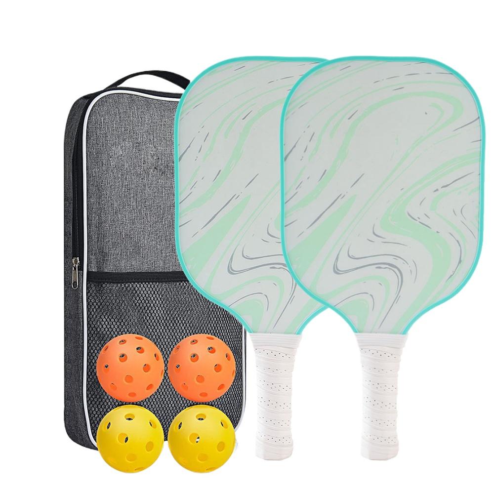 Pickleball Paddles Godkjent sett racketer Honeycomb Core 4 baller Bærbart racketdeksel Bæreveske Gavesett Innendørs Utendørs