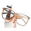 No Makeup Large Frame Color-Changing Glasses Women'S Ultra-Light Anti-Blue Light Myopia Flat Mirror Fashion Commuter Ins Style High Value