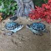 Y5JC Resin Beach Sea Turtles Miniature Figurine Garden Decoration Fairy Garden