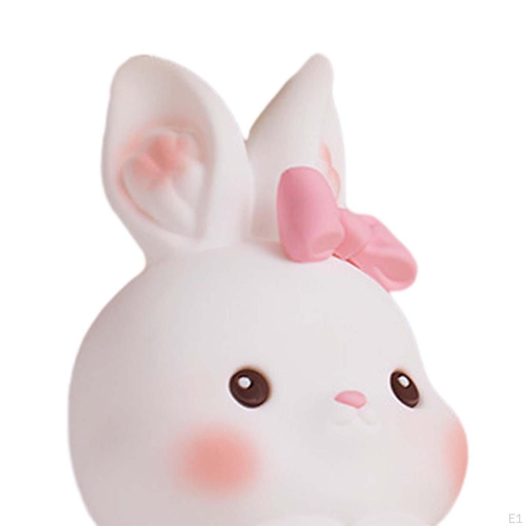 Adorable Bunny Silicone Night Light - Rechargeable Lamp for Nursery Soft Glow Kids