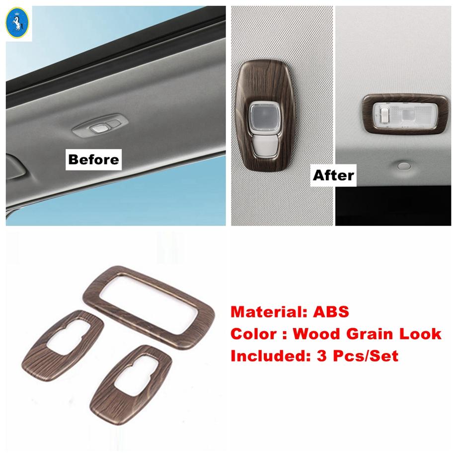 Wood Grain Interior Head Lamps / Cup Holder / Air AC Cover Trim For Nissan X-Trail X Trail / Rogue T33  - 2025 Accessories