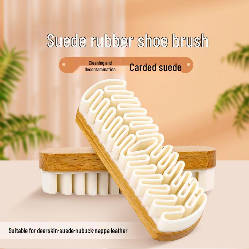Weiche Gummi-Borsten Wildleder- & Nubukschuh-Reinigungsbürste zur Fleckenentfernung auf Schneestiefeln