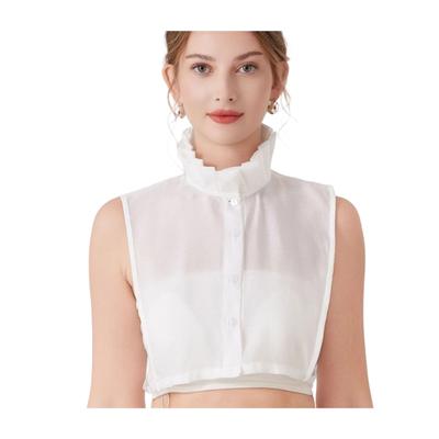 Stylish Trim False Collar Breathable Fabric Fashion Neckpiece For Daily Outfits