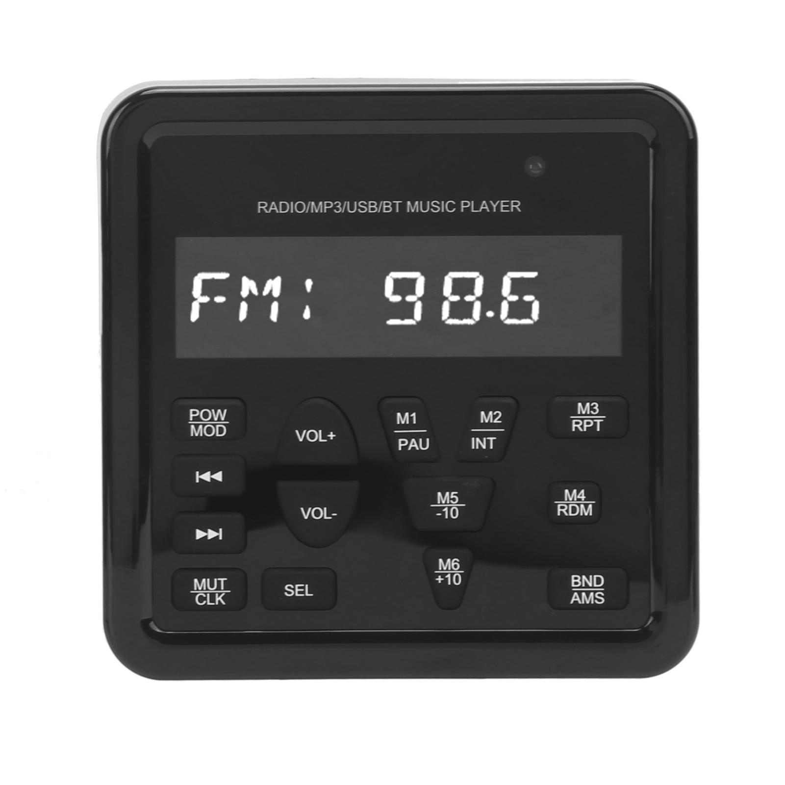 

Bluetooth MP3-плеер USB Радио Звуковая система IP66 Водонепроницаемый для Морской Лодки Автомобиля Автодома Ванной