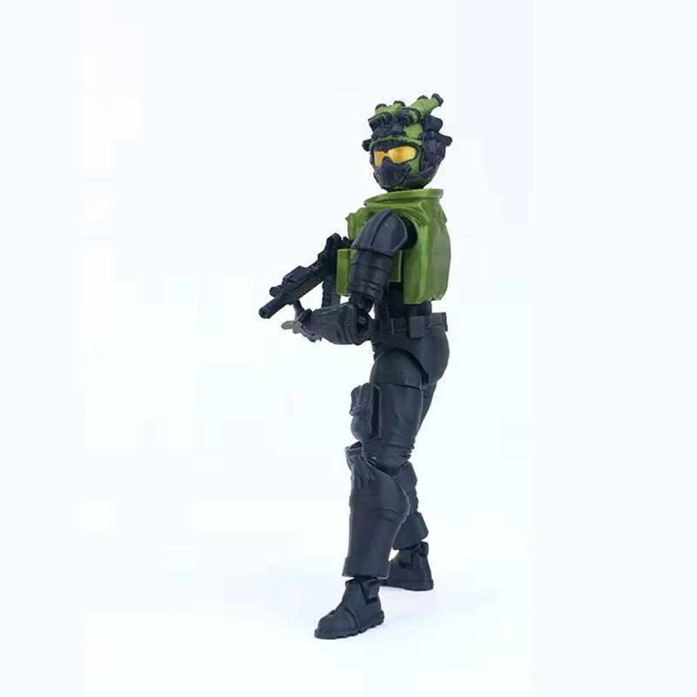 1pcs Dummy Action Figures Set 3D Printed Multi-jointed Movable Special Soldier Robot Model DIY Assembly Desktop Decor