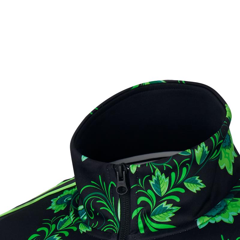 Nike Nigeria Team Bedrucktes Markenlogo Stehkragenjacke Herrenjacken Schwarz Grün AH7886-010