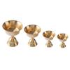 Butter Lamp Holder Brass Cup Tealight Candle Holder Tibetan Oil Lamp Buddhist Altar Supplies Candlestick Table Decors