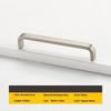 Modern Minimalist Pulls Cupboard Dressers Black Gold Silver Cabinet Door Handles Closet Drawer Knobs Kitchen Furniture Hardw