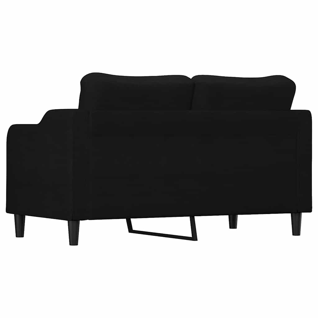 Vidaxl 2-Seater Sofa, Black, 140 Cm, Upholstered In Fabric