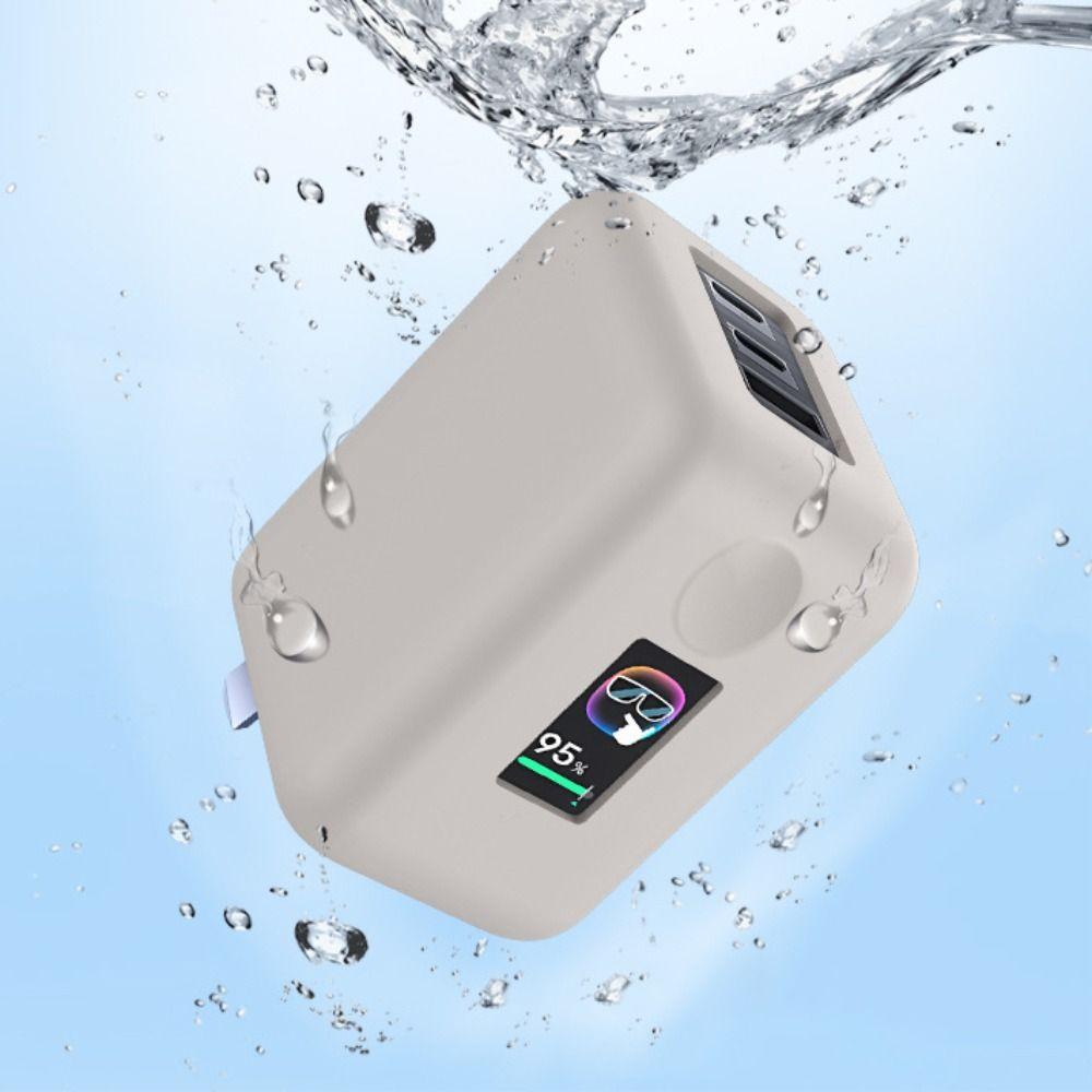 Silikon-Ladegerät Schutzhülle Verdickt Stoßfest Tragbarer Organizer Koffer Anti-Drop Weich für Cuktech 6 Ultra Ladegerät