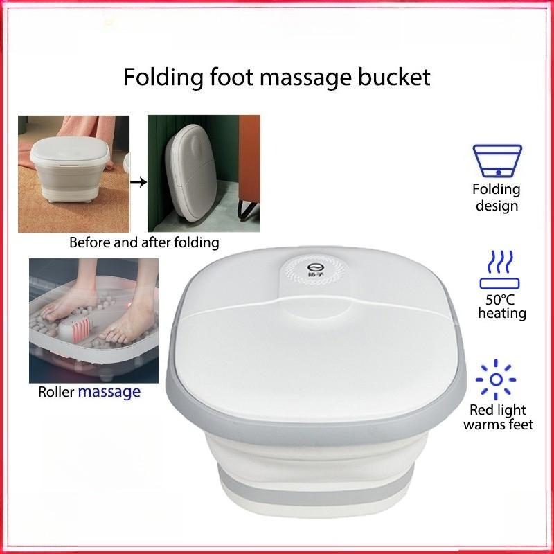 Electric Constant Temperature Foot Bath Tub Folding Foot Massage Bucket Full Automatic Heating Foot Spa Massager