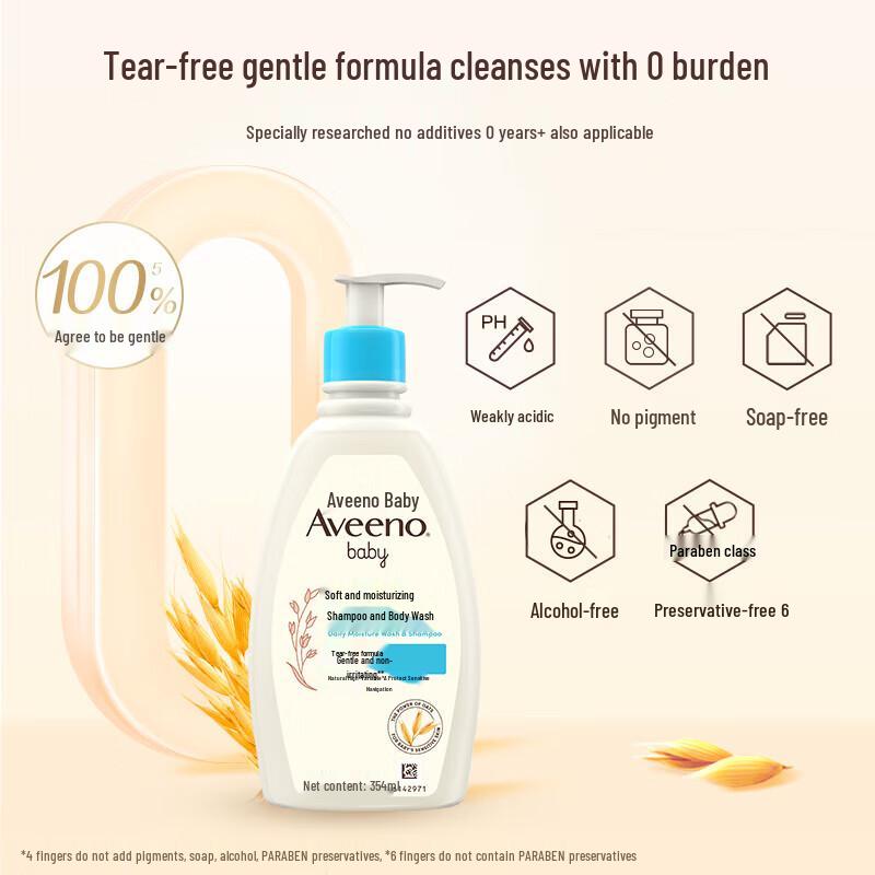Aveeno Baby Gentle Moisturizing Wash & Shampoo (2-Pack)