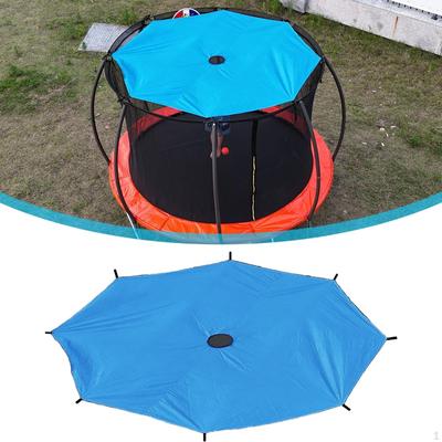 Trampoline Shade Cover Canopy, Tearproof Oxford Cloth Sun Protection for 8 Poles