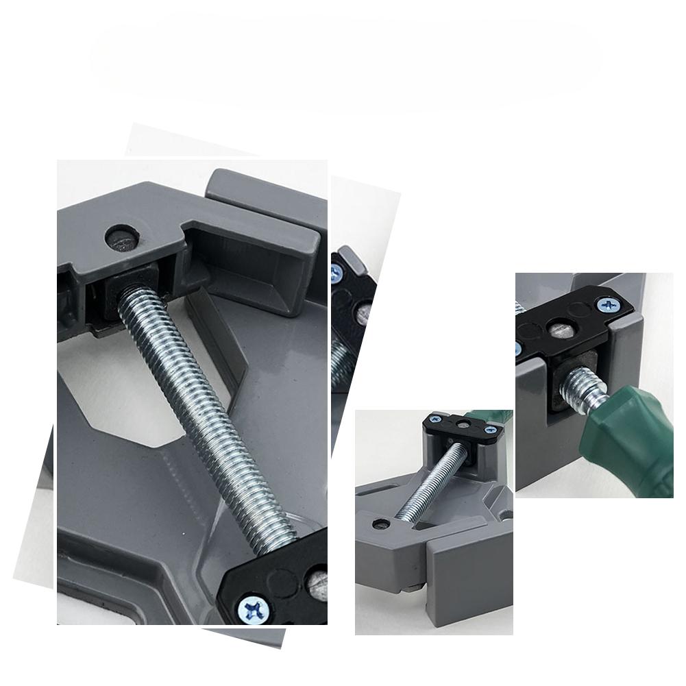 90stupňová pravoúhlá svorka na rám obrazu, rohová svorka, pravoúhlá svařovací upínací nástroj pro zpracování dřeva, hliníková rohová svorka