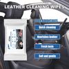 10Pcs 3in1 Disposable Car Leather Cleaning Wipes Seat Car Interior Cleaning Wipes Non Washable Decontamination Leather Towel