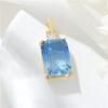 Übertriebene vergoldete Halskette mit 14 Karat Gold Schmetterling Anhänger, Kristall DIY Zirkon Einzelanhänger, Schmuck reines Kupfer