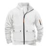 Men's Solid Color Zipper Pocket Zipper Sweatshirt Jacket Men's Sports Large Size Casual Sweatshirt Jacket