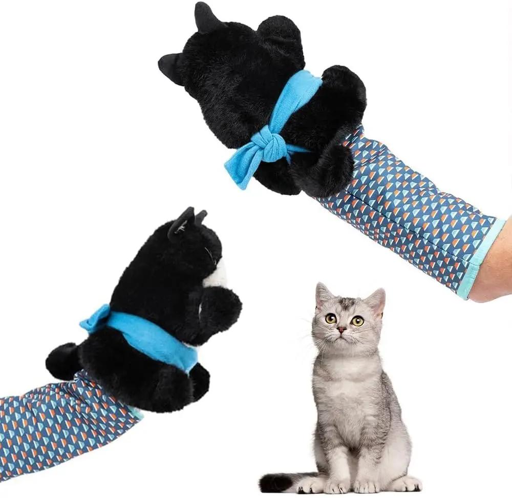 Cats Puppet Wrestler Cat Wrestling Toy Puppet Interactive Hand Puppet with Tough Padding for Safe Play Cat and Dog Toys