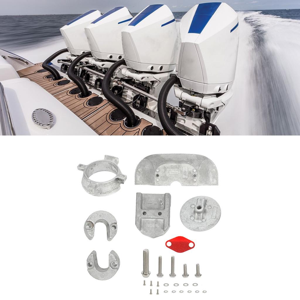 888756Q01 Marine Aluminium Anode Kit Replacement For Mercruiser Alpha 1 Generation 2 Sterndrives