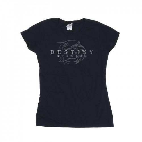 

Netflix Womens/Ladies The Witcher WolfÂ´s Destiny Cotton T-Shirt білий