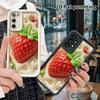 Phone Case: 2D Flat, Suitable for Samsung Galaxy A34 A35 M05 M06 S20 S22 S21 FE Plus 5G Protective Case, Big Strawberry, Perfect Christmas and Hallowe